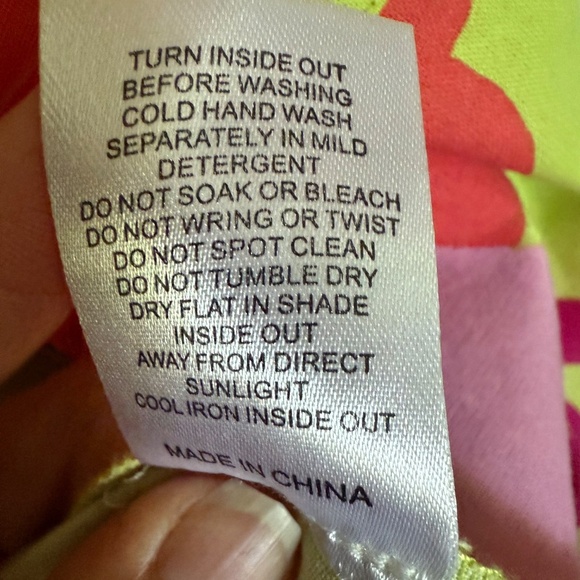 Sabo Thessy Top & Short Set Lime Floral Size XS - Picture 13 of 15